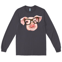 Smoke pig with glasses Long Sleeve Tee - RanaPortraitStore