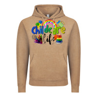 Vintage Coffee Childcare Life Vintage Hoodie - LillyAllenDesigns