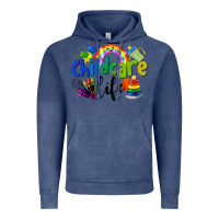 Vintage Denim Childcare Life Vintage Hoodie - LillyAllenDesigns