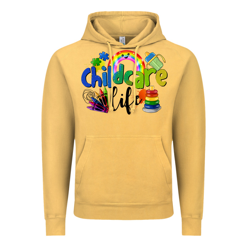 Childcare Life Vintage Hoodie by LillyAllenDesigns | Teevron