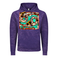Cloud Purple cancer turquoise cowhide Vintage Hoodie - RanaPortraitStore
