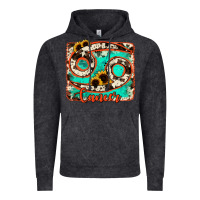 Vintage Black cancer turquoise cowhide Vintage Hoodie - RanaPortraitStore