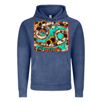 Vintage Denim cancer turquoise cowhide Vintage Hoodie - RanaPortraitStore