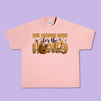 She Works Hard For The Honey Urban Heavy Tee Designed By Artiststas