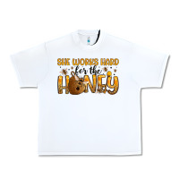 White she works hard for the honey Urban Heavy Tee - Artiststas