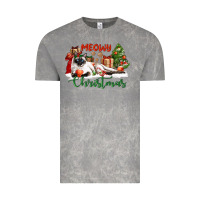 Cloud Rock siamese cat meowy christmas Vintage Tee - LillyAllenDesigns