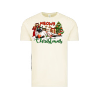 Vintage Arctic siamese cat meowy christmas Vintage Tee - LillyAllenDesigns