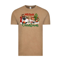 Vintage Coffee siamese cat meowy christmas Vintage Tee - LillyAllenDesigns