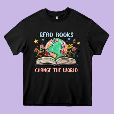 Book Lover Heavy Core Tee Designed By Maliassmallbusiness