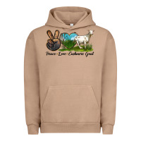 Pigment Burro Peace Love Cashmere Goat Urban Hoodie - LillyAllenDesigns