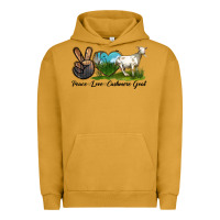 Pigment Peanut Butter Peace Love Cashmere Goat Urban Hoodie - LillyAllenDesigns