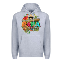 Heather Grey Papacita Premium Hoodie - FaDigitalArtStudio