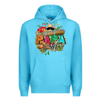 Ocean Blue Papacita Premium Hoodie - FaDigitalArtStudio