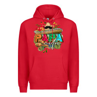 Red Papacita Premium Hoodie - FaDigitalArtStudio