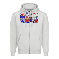 Dove Grey emt emergency medical technician coffee cups Zipper Hoodie - OliviaCreatesArt