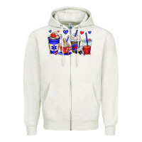 Oatmeal Heather emt emergency medical technician coffee cups Zipper Hoodie - OliviaCreatesArt