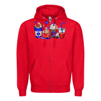 Red emt emergency medical technician coffee cups Zipper Hoodie - OliviaCreatesArt