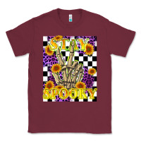 Burgundy stay skeleton hand spooky Classic Tee - LillyAllenDesigns