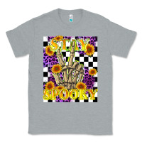 Heather Grey stay skeleton hand spooky Classic Tee - LillyAllenDesigns