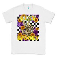 White stay skeleton hand spooky Classic Tee - LillyAllenDesigns
