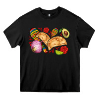 Black empanadas roses onion lime and avocado Heavy Core Tee - AdoDesignShop