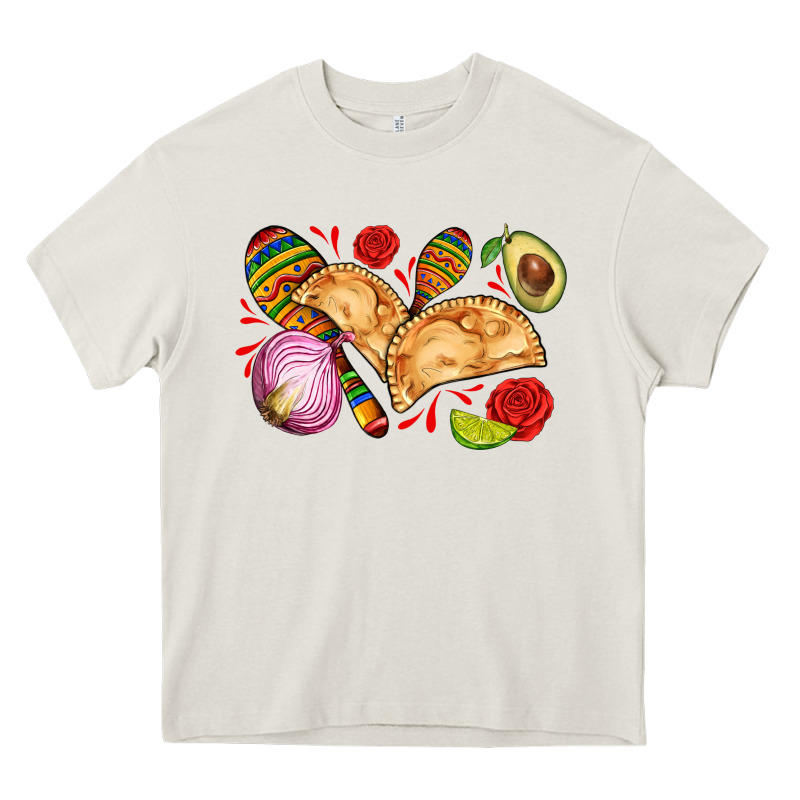 Empanadas Roses Onion Lime And Avocado Heavy Core Tee by AdoDesignShop | Teevron