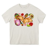 Cream empanadas roses onion lime and avocado Heavy Core Tee - AdoDesignShop