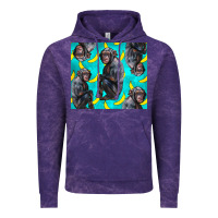 Cloud Purple Chimpanzee And Banana Vintage Hoodie - LillyAllenDesigns