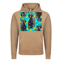 Vintage Coffee Chimpanzee And Banana Vintage Hoodie - LillyAllenDesigns