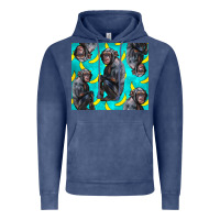 Vintage Denim Chimpanzee And Banana Vintage Hoodie - LillyAllenDesigns