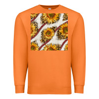 Carrot baseball sunflowers and leopard seamless pattern Premium Sweatshirt - BundleAndBundleShop