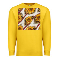 Lemon baseball sunflowers and leopard seamless pattern Premium Sweatshirt - BundleAndBundleShop