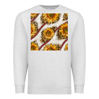 Oatmeal Heather baseball sunflowers and leopard seamless pattern Premium Sweatshirt - BundleAndBundleShop