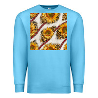 Ocean Blue baseball sunflowers and leopard seamless pattern Premium Sweatshirt - BundleAndBundleShop