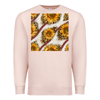 Pale Pink baseball sunflowers and leopard seamless pattern Premium Sweatshirt - BundleAndBundleShop