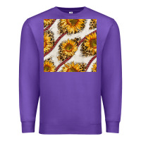 Purple baseball sunflowers and leopard seamless pattern Premium Sweatshirt - BundleAndBundleShop