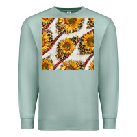 Seafoam baseball sunflowers and leopard seamless pattern Premium Sweatshirt - BundleAndBundleShop