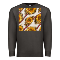 Smoke baseball sunflowers and leopard seamless pattern Premium Sweatshirt - BundleAndBundleShop