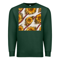 Sports Green baseball sunflowers and leopard seamless pattern Premium Sweatshirt - BundleAndBundleShop