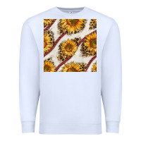 White baseball sunflowers and leopard seamless pattern Premium Sweatshirt - BundleAndBundleShop