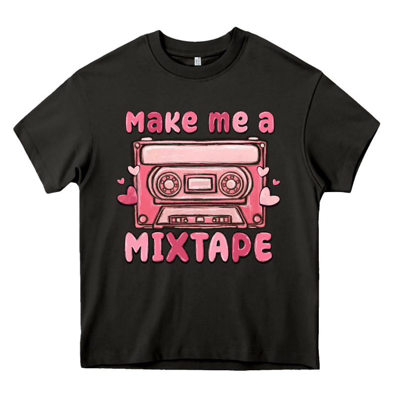 Make Me A Mixtape Heavy Core Tee by MaliasSmallBusiness | Teevron