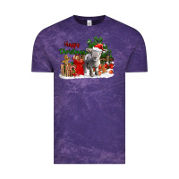 Cloud Purple happy christmas southdown baby sheep Vintage Tee - LillyAllenDesigns
