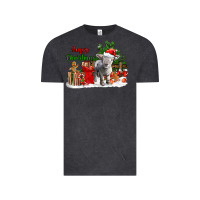 Vintage Black happy christmas southdown baby sheep Vintage Tee - LillyAllenDesigns