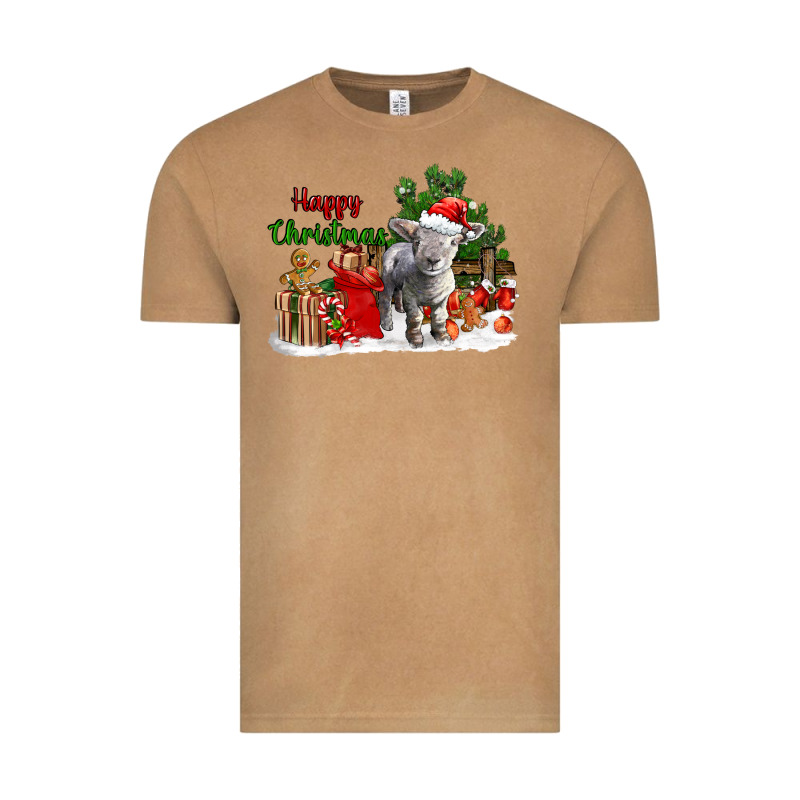Happy Christmas Southdown Baby Sheep Vintage Tee by LillyAllenDesigns | Teevron