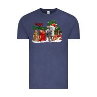 Vintage Denim happy christmas southdown baby sheep Vintage Tee - LillyAllenDesigns
