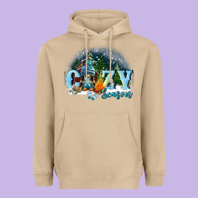Cozy Season Heavyweight Hoodie Designed By Fadigitalartstudio