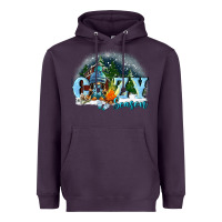 Plum cozy season Heavyweight Hoodie - FaDigitalArtStudio