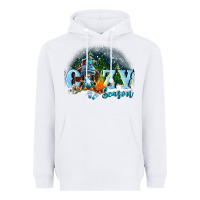 White cozy season Heavyweight Hoodie - FaDigitalArtStudio