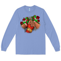 Colony Blue Latina Mexican Long Sleeve Tee - RanaPortraitStore