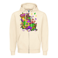 Sandshell louisiana map mardi gras olivia Zipper Hoodie - OliviaCreatesArt